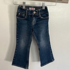 OshKosh 2 toddler flared jeans, in dark wash